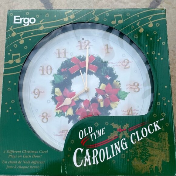 Ergo Christmas Old Tyme Caroling Clock - Tested & Works - Picture 3 of 7